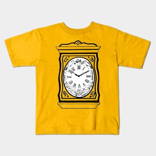 Old clockface Cartoon Grandfather Clock Kids T-Shirt